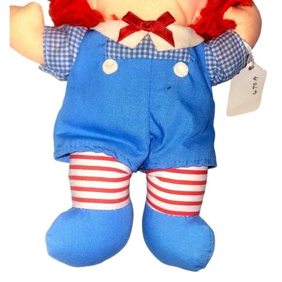 9 1/2" Vintage 1989 Baby Raggedy Andy By Playskool EUC - Picture 2 of 8